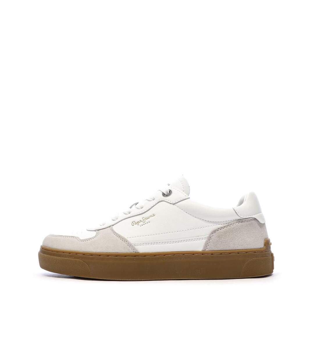 Baskets blanches homme pepe jeans camden one-1