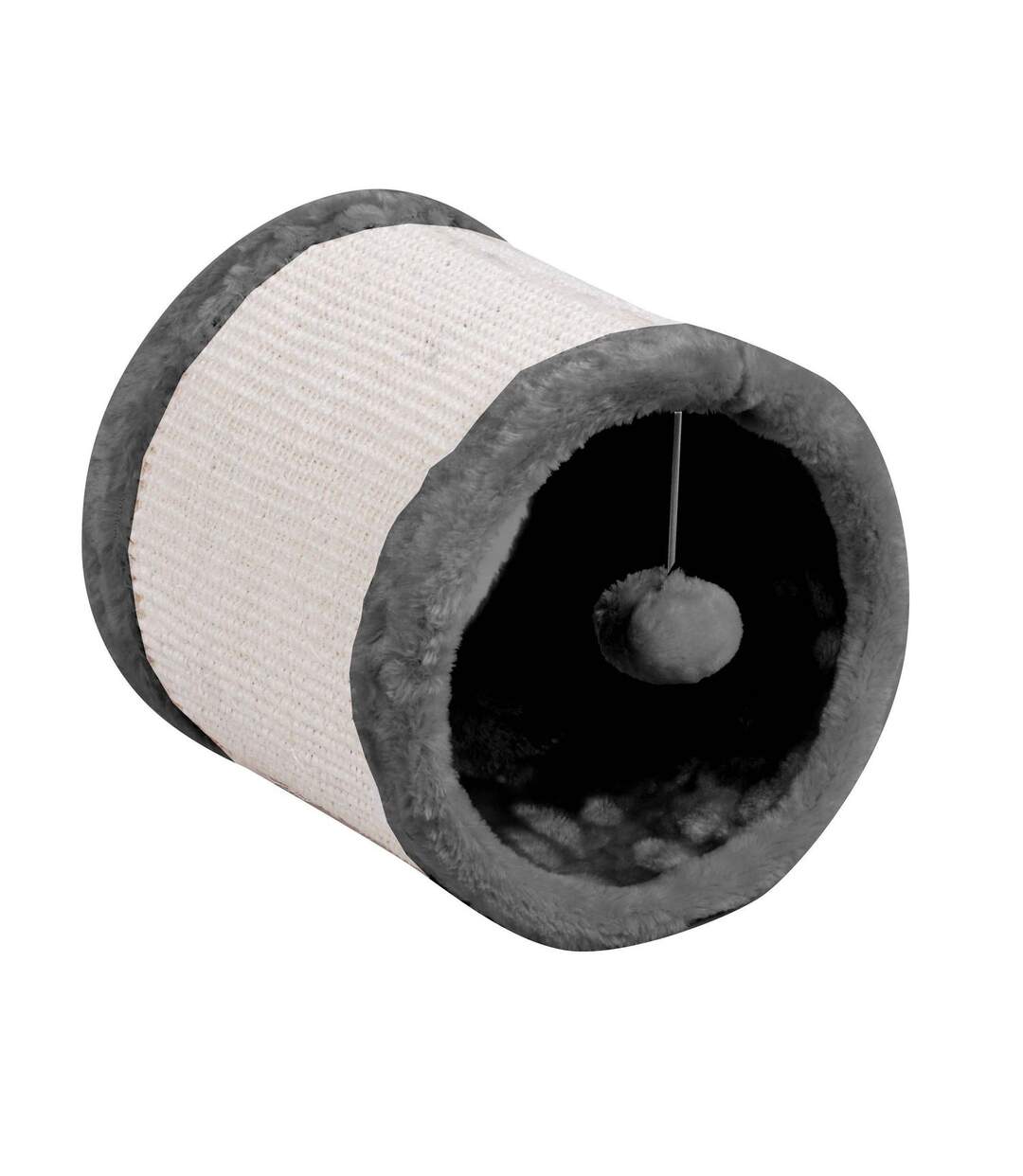 Griffoir pour chat - Roue Diam. 23 cm - Gris-1