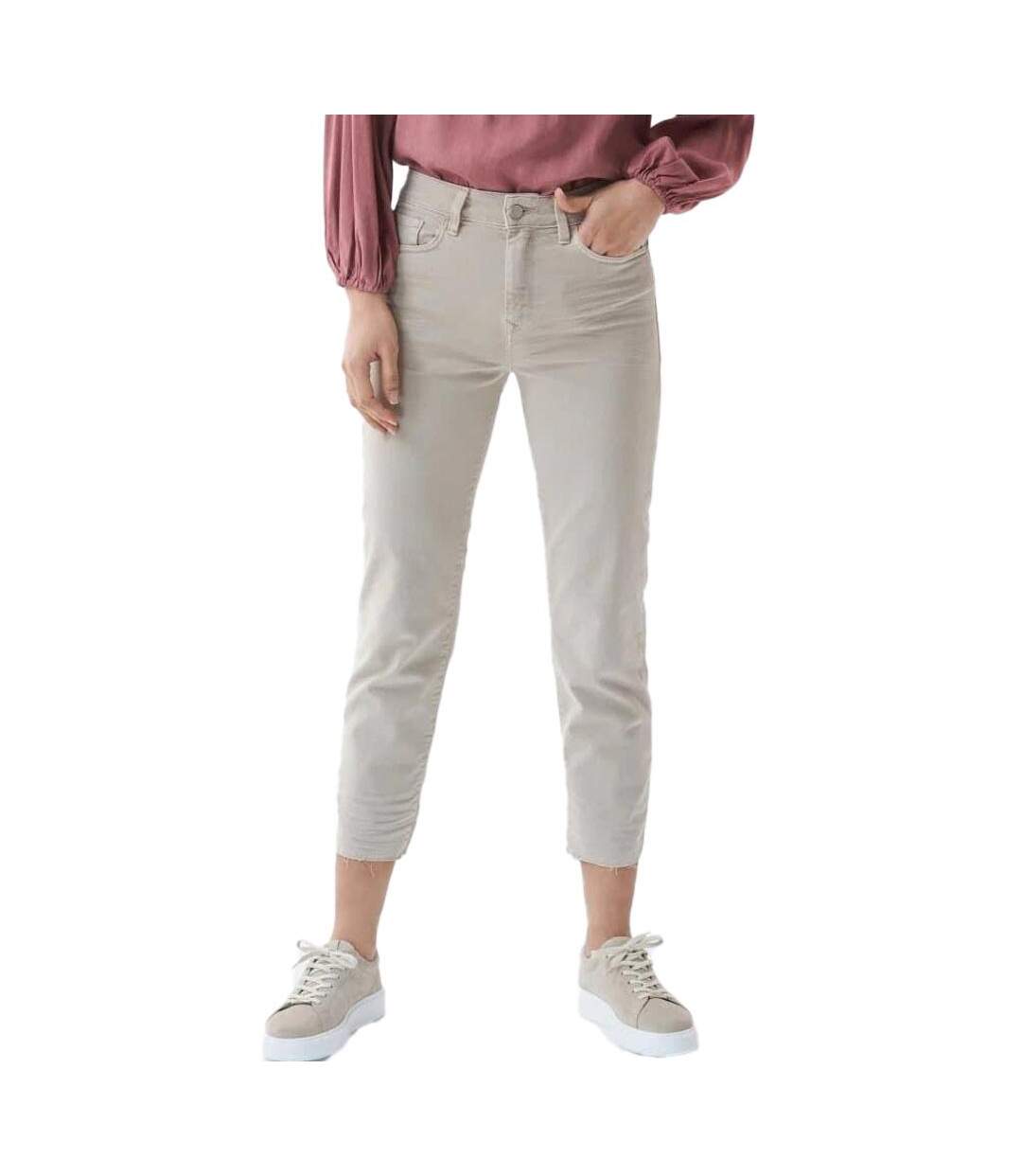 Jean slim beige femme salsa 125994-1