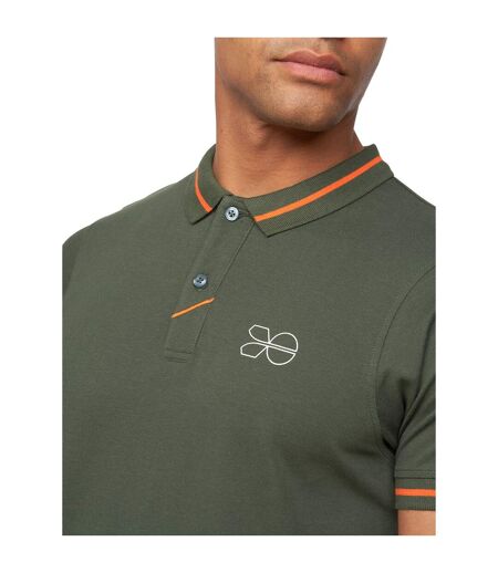 Polo tata homme olive foncé Crosshatch