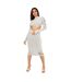 Jupe Mi-longue Femme Vert De Gris Clair Missy Empire-1