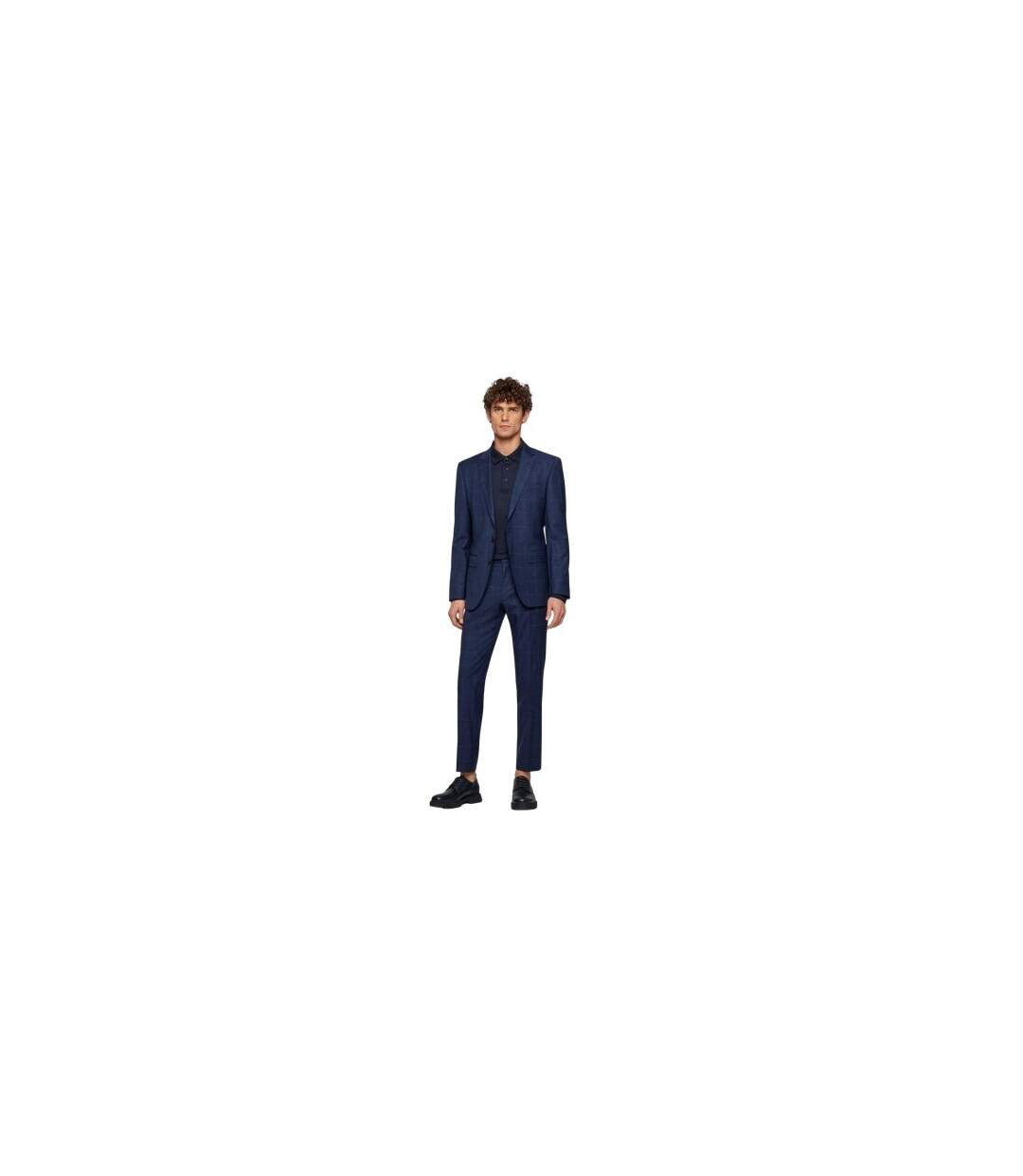 Polo Manches Longues Pado Homme Bleu Marine Boss-1