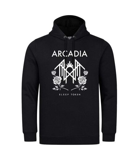 Sweat À Capuche Motif/style Sleep Token Arcadia Adulte Noir Amplified