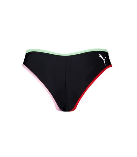 Womens/ladies Reversible Bikini Bottoms Black Puma
