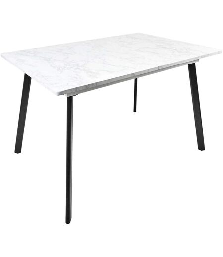 Table repas extensible 4 à 6 personnes Plateau imitation marbre