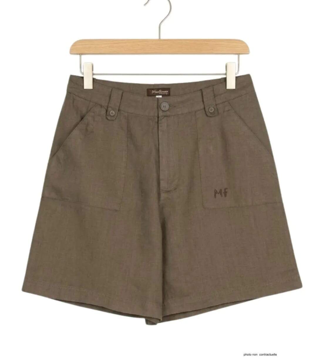 Short MAYFLOWER SE1176A avocat en lin : la fraîcheur naturelle et élégante de l'été-2