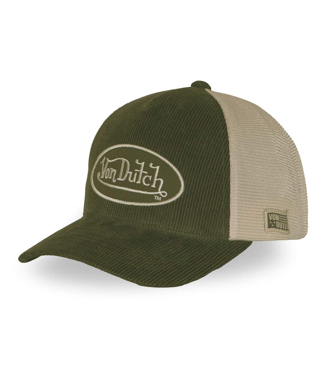 Casquette baseball premium en velours côtelé avec patch B47 Vondutch-1