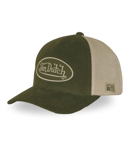 Casquette baseball premium en velours côtelé avec patch B47 Vondutch