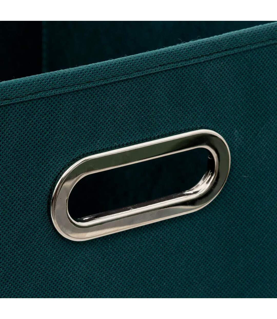 Boîte de Rangement Carrée Pliable Mix n'Modul 31x31cm Bleu Pétrole-2