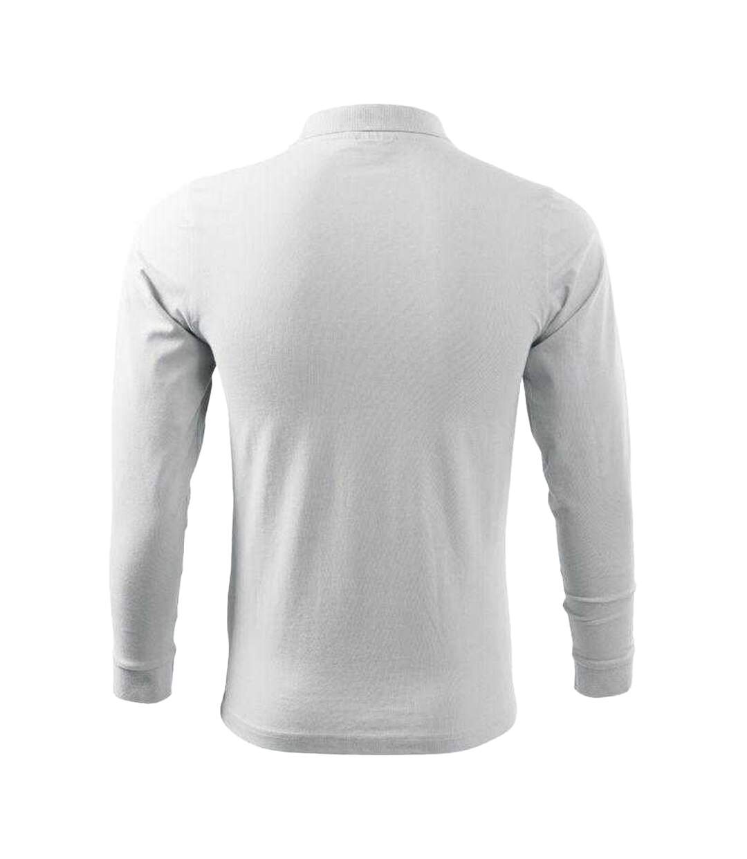 Polo Manches Longues Homme Blanc Malfini-1
