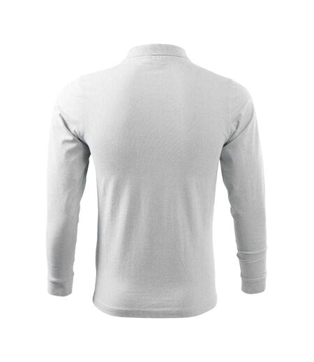 Polo Manches Longues Homme Blanc Malfini