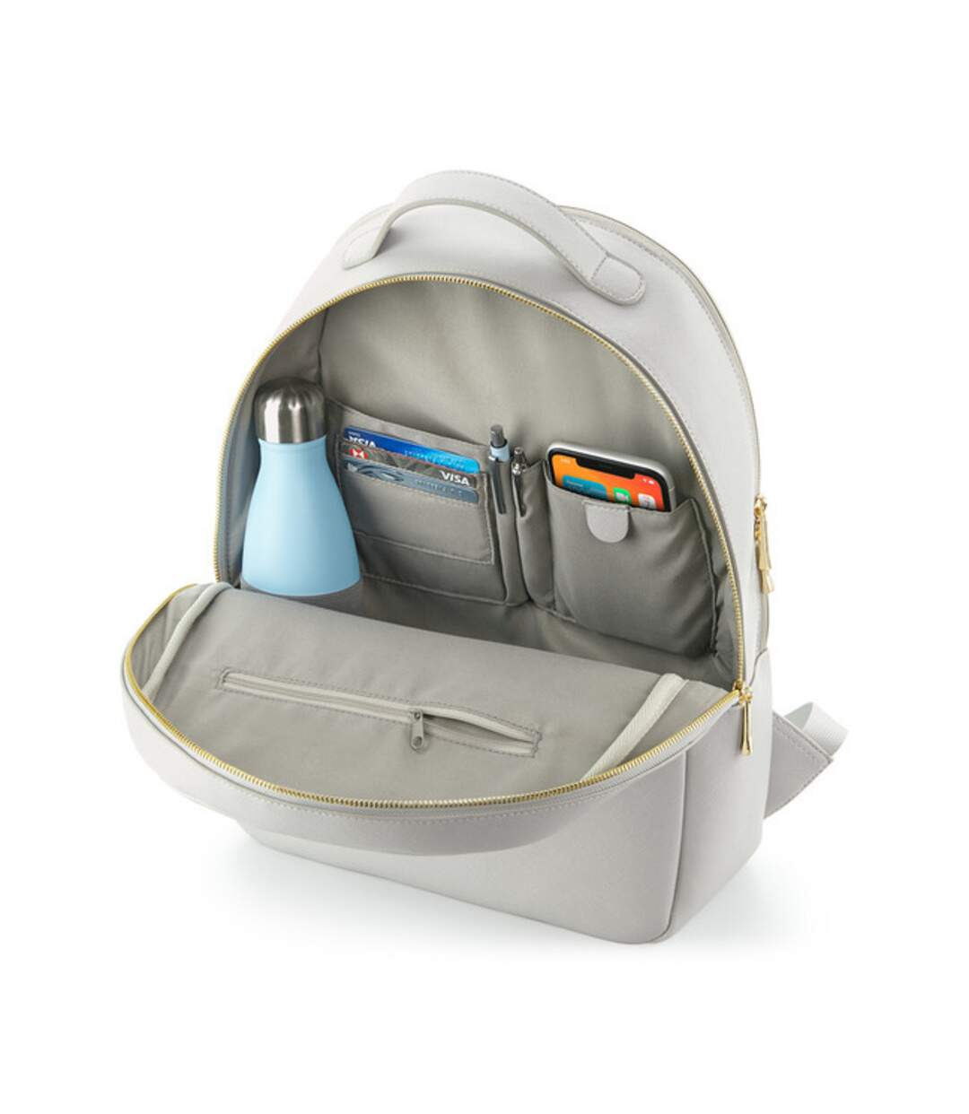 Sac À Dos Boutique Taille Unique Gris Clair Bagbase-3