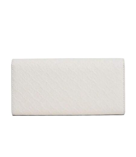 Portefeuille blanc femme tommy hilfiger icon flap