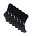 6 Pack Mens Bamboo Crew Grip Socks | Reinforced Heel & Toe Soft Non Slip Socks-1