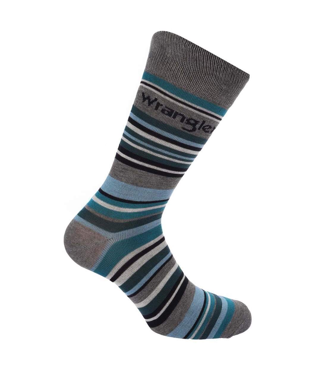 Pack Of 3  Unisex Adult Socks  Grey Multicoloured Wrangler-2