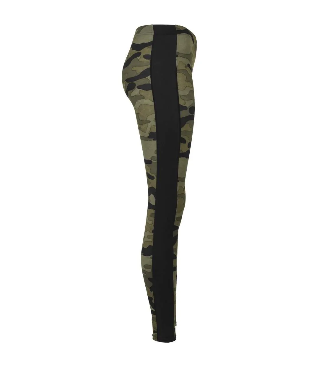 Legging Motif/style Camouflage Et Rayure Femme Forêt Camouflage Noir Urban Classics-4