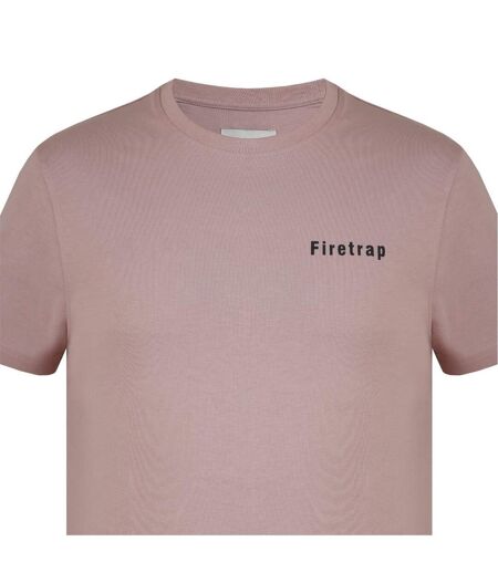 T-shirt Homme Rose Pâle Firetrap