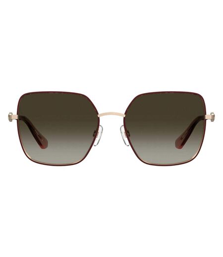 Lunettes De Soleil Motif/style Rectangulaire Moscsun Femme Taille Unique Bordeaux Moschino