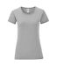 Fruit of the Loom - T-shirt ICONIC - Femme (Gris clair chiné) - UTRW8441