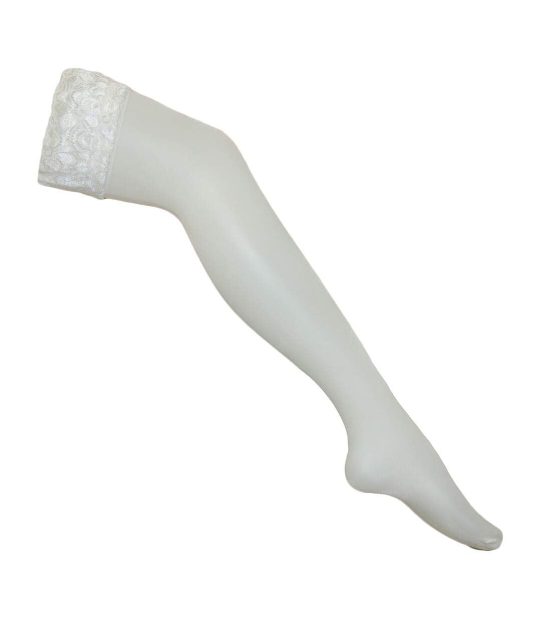 Shine Bas Satinés Pour Porte-jarretelles 1 Paire Femme Crème Silky-1