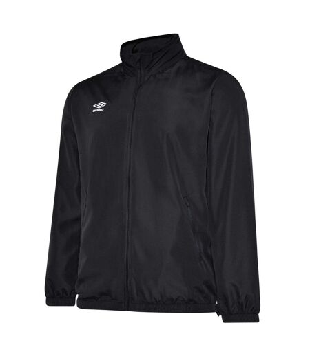 Umbro Mens Club Essential Light Waterproof Jacket (Black)