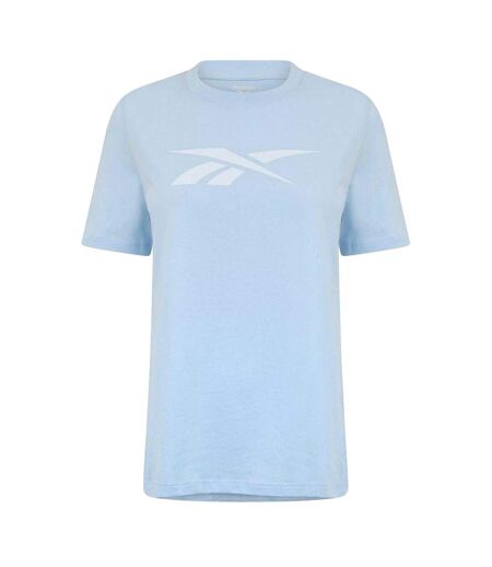T-shirt Motif/style Logo Contrasté Femme Bleu Reebok