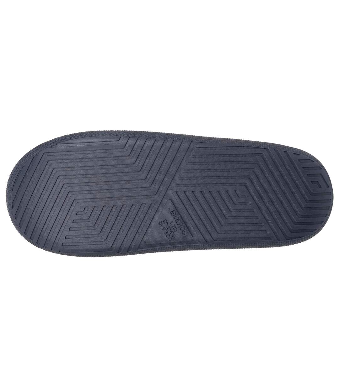 Isotoner Chaussons Mules homme velours semelle bloup extra confort-4
