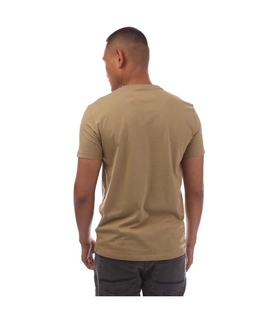 T-shirt Style Logo Oyster River Homme Marron Timberland-3