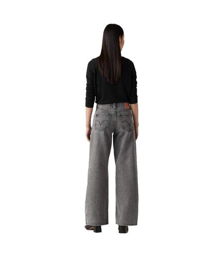 Womens/ladies Out And About Baggy Jeans Grey Levis