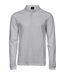 Tee Jays Mens Luxury Stretch Long-Sleeved Polo Shirt (White)