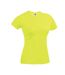 T-shirt Performance Femme Jaune Fluo Starworld-1