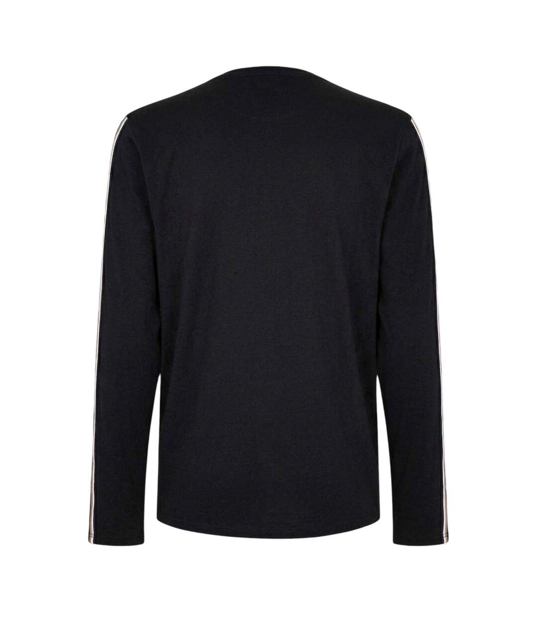 T-shirt Manches Longues Motif/style À Rayures Unique Homme Noir Boss-2