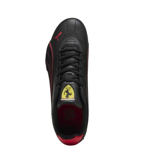 Mens Catch Ferrari Suede Trainers Black Red Puma