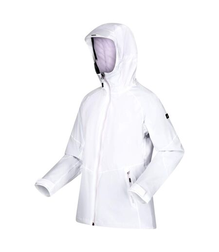 Veste imperméable raddick femme blanc / lilas pâle Regatta