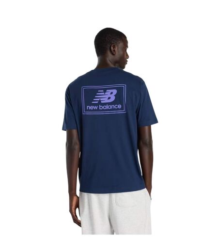 T-shirt Motif/style Étiquette Homme Bleu Marine New Balance