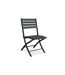 Chaise de Jardin Pliante Marius 82cm Gris Anthracite-1