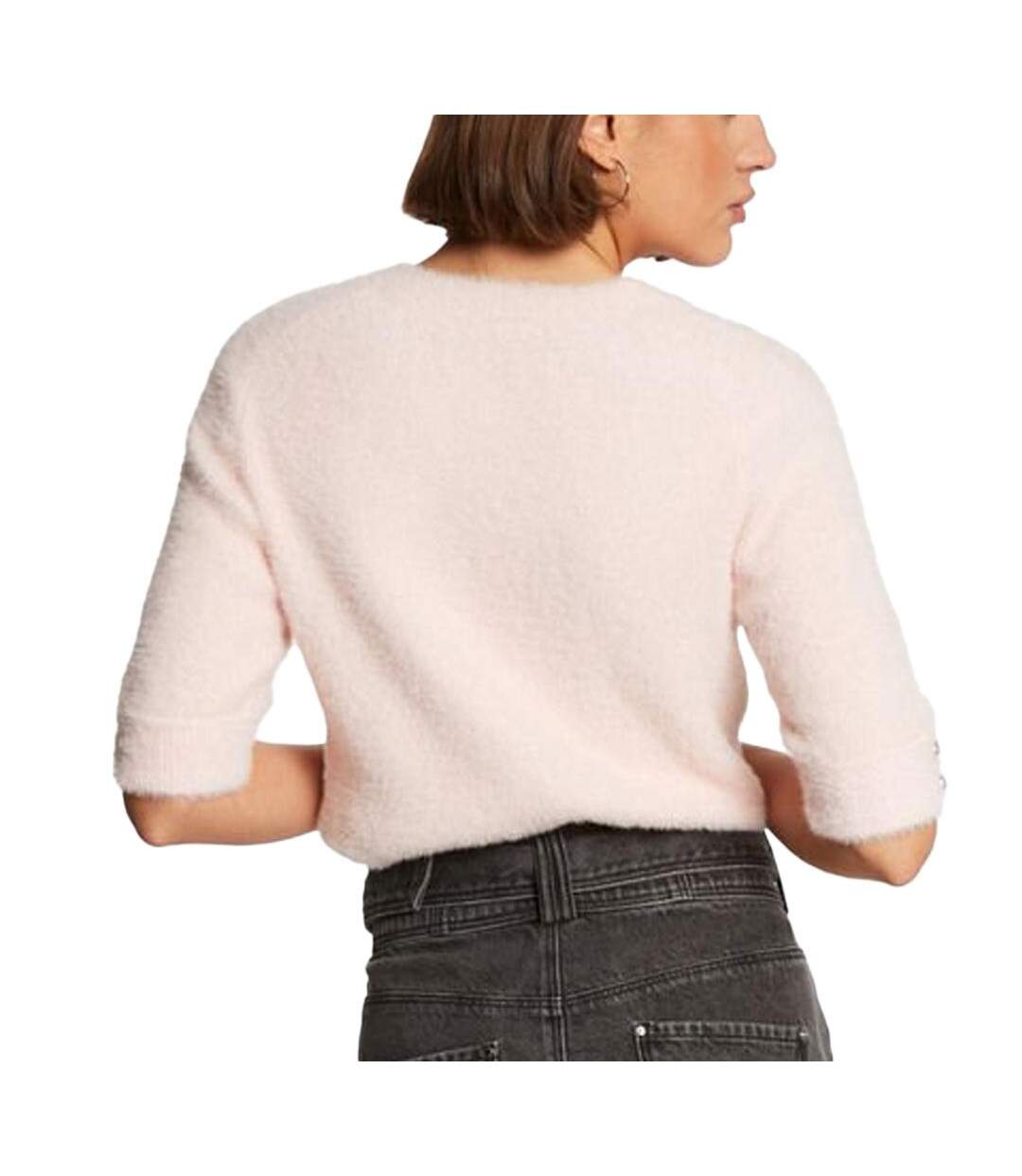 Pull manches courtes rose femme morgan mtom-2