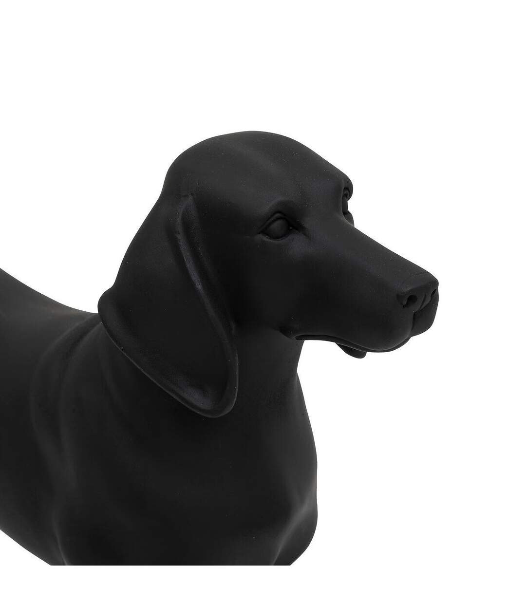 Statuette en Résine Chien Basset 40cm Noir-2