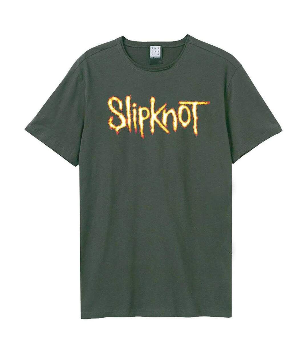 T-shirt Motif/style Slipknot Glowing Faces Adulte Charbon Amplified-1