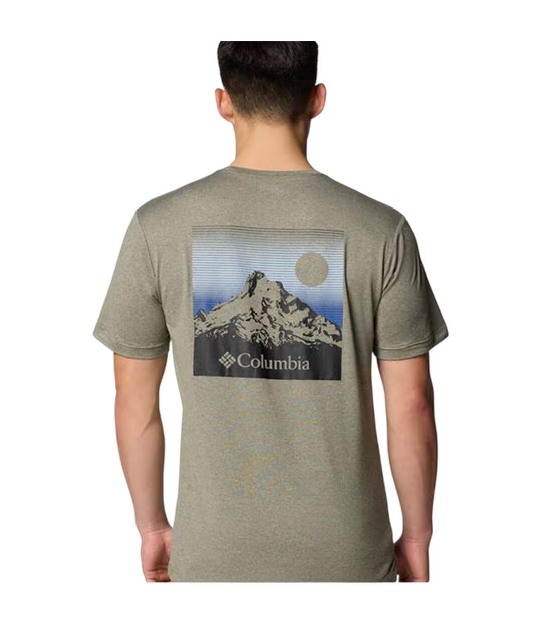 T-shirt Motif/style Imprimé Au Dos Kwick Homme Vert-gris Pâle Columbia-3