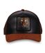 Casquette trucker bi-matière semi curved avec écusson animal Tiger Hatfield-1