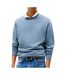 Sweat bleu homme tommy jeans flag crew - l-1
