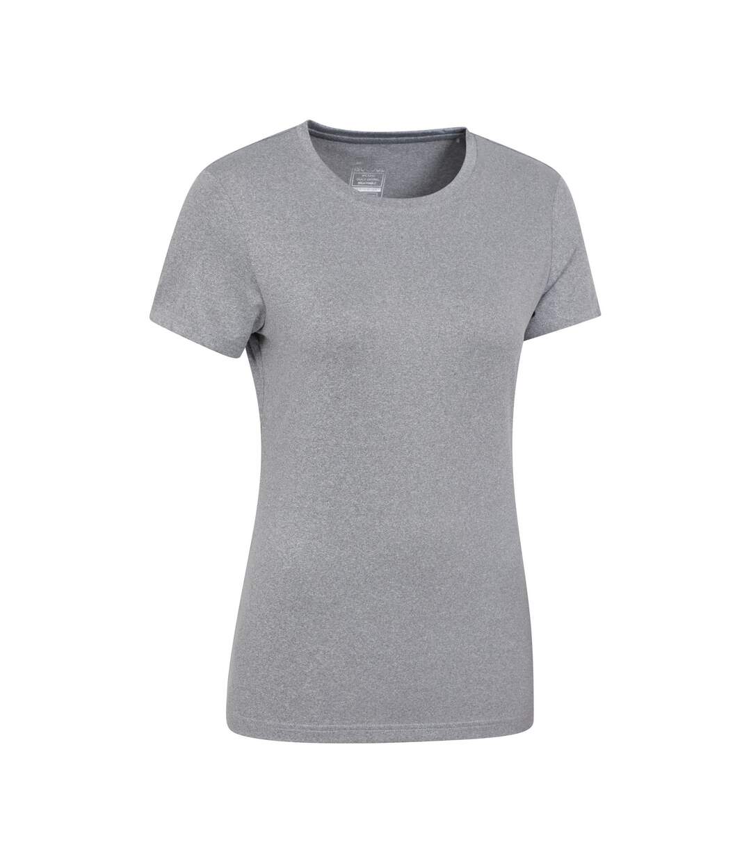 T-shirt breeze femme gris Mountain Warehouse-2