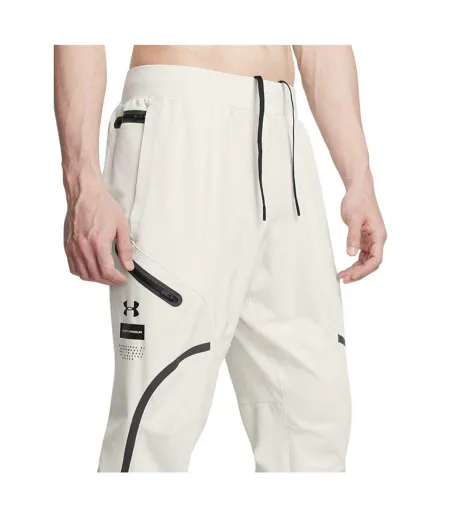 Mens Unstoppable Tapered Combat Trousers White Under Armour