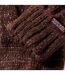Gants D'hiver Unis À Revers Côtelés Multimix Femme Bordeaux Foncé Regatta-3