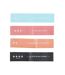 Lot de 4 Bandes de Résistance Fitness 16cm Multicolore-1