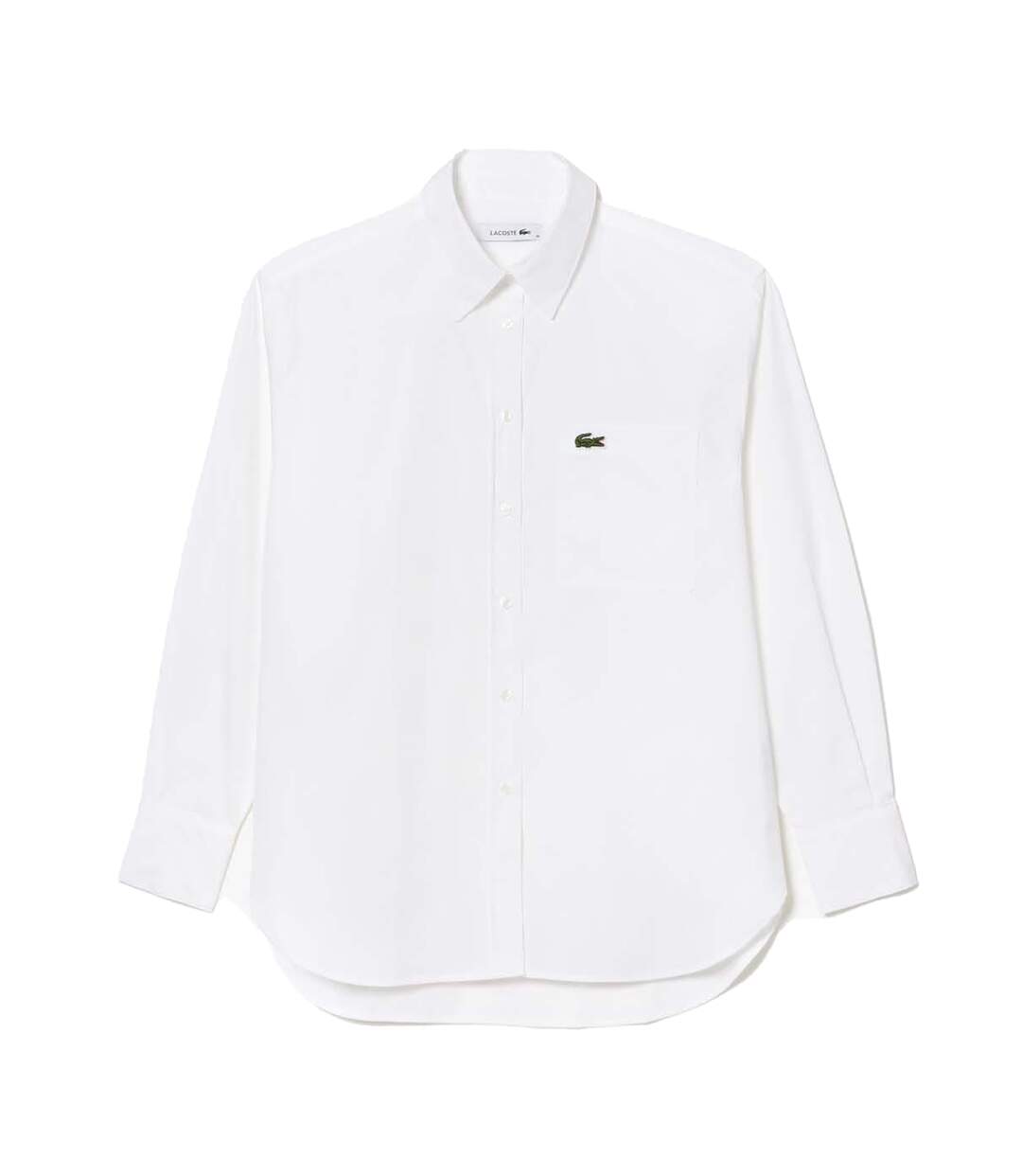 Womens/ladies pocket oversized shirt white Lacoste-1