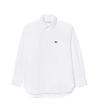 Womens/ladies pocket oversized shirt white Lacoste