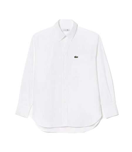 Womens/ladies pocket oversized shirt white Lacoste