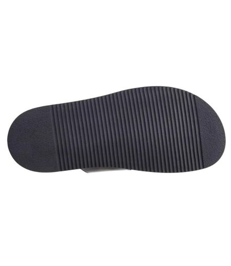 Mens Maven Leather Sandals Black Base London